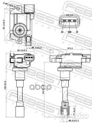 Катушка зажигания 07640001 Febest