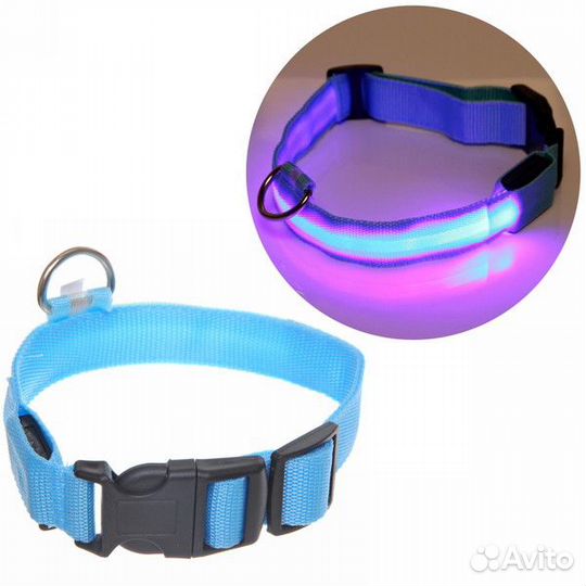 Ошейник для собак светящийся, новый