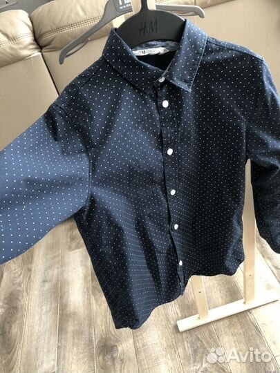 Рубашка hm на мальчика134