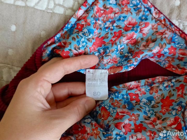 Вельветовый сарафан 80