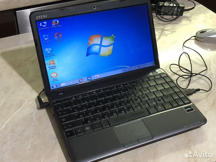 Компактный ноутбук MSI U210