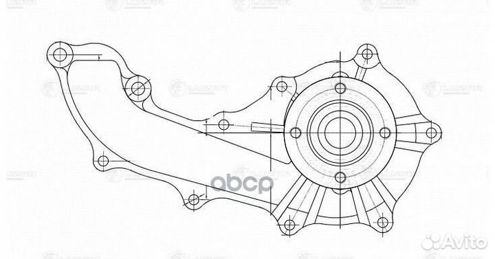 Насос водяной для а/м Toyota Land Cruiser Prado