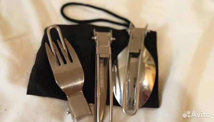 Титановые приборы походные 4 в 1