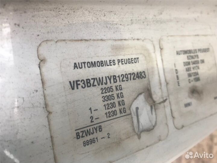 Разбор на запчасти Peugeot Expert 1995-2007