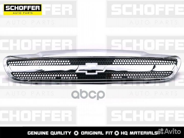 Решетка радиатора Chevrolet Lanos 97- без эмбле