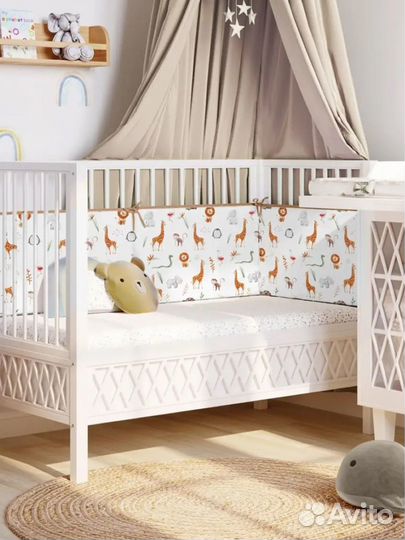 Бортики в кроватку и одеяло