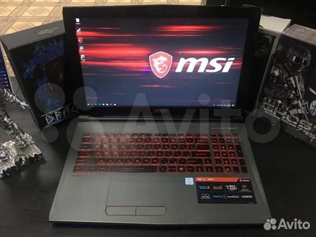 MSI 8-Ядерный + GTX 1050-4GB 15.6 IPS FHD SSD +HDD