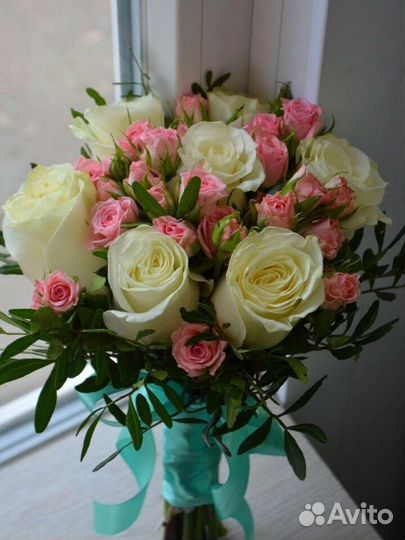 Цветы розы букет