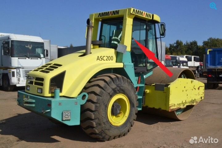 На Каток ammann ASC 90/120/150 Стекло дверное