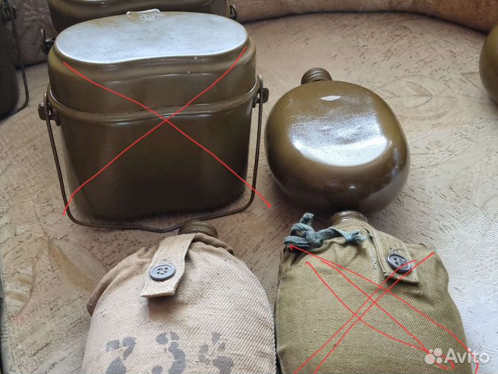 Фляжки, вещмешки