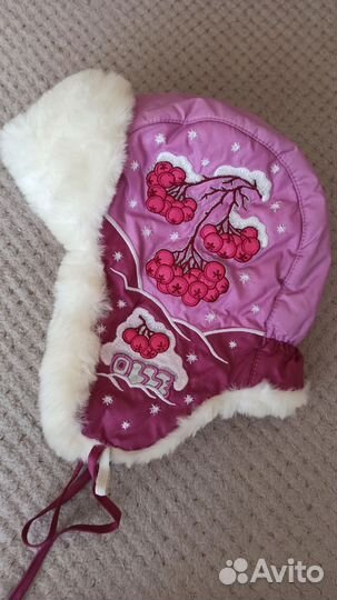 Шапка зимняя на девочку 4-5 лет