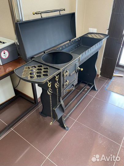 Мангал с крышкой барбекю от производителя