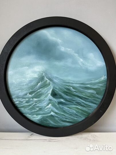 Морской пейзаж, картина маслом