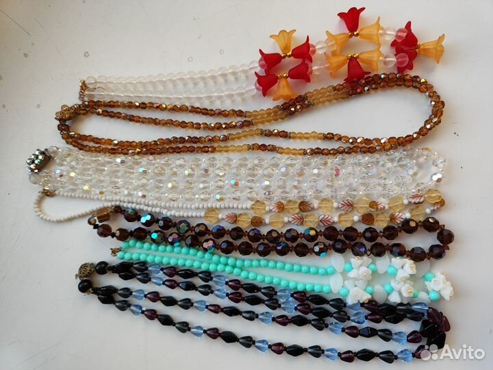 Бусы советских времён Чехословакия винтаж