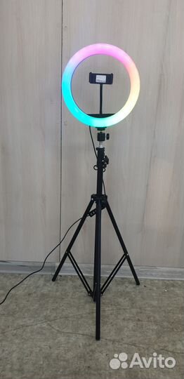 Кольцевая лампа RGB 26см