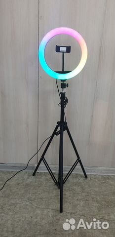 Кольцевая лампа RGB 26см
