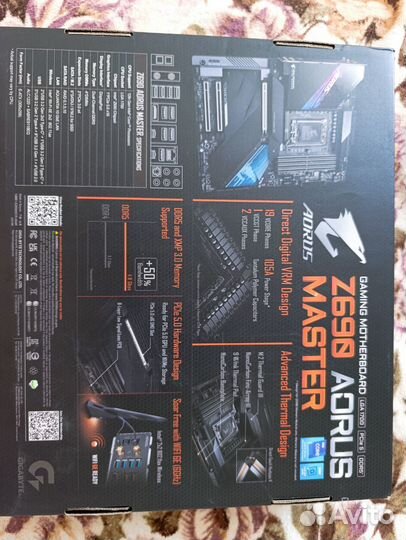 Материнская плата z690 aorus master + процессор i7