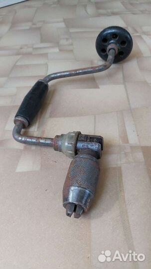 Ручной коловорот дрель СССР, с зажимным патроном