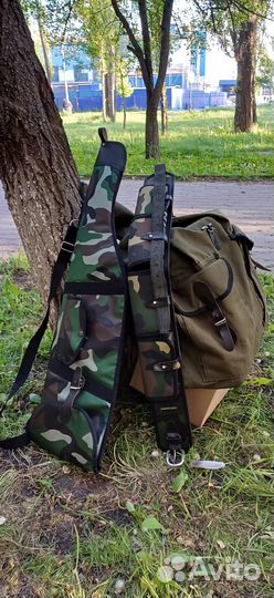 Рюкзак 1шт., сумка для ружья 1шт., патронташ 1шт