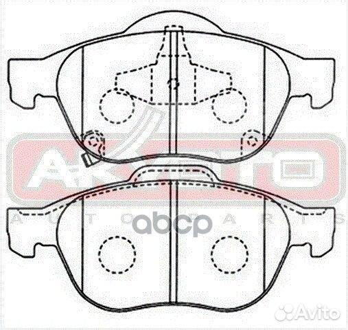 Колодки тормозные AKD1236 akyoto