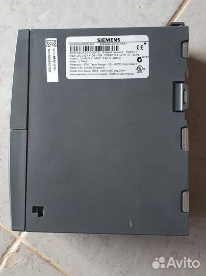 Частотный преобразователь Siemens Micromaster 440