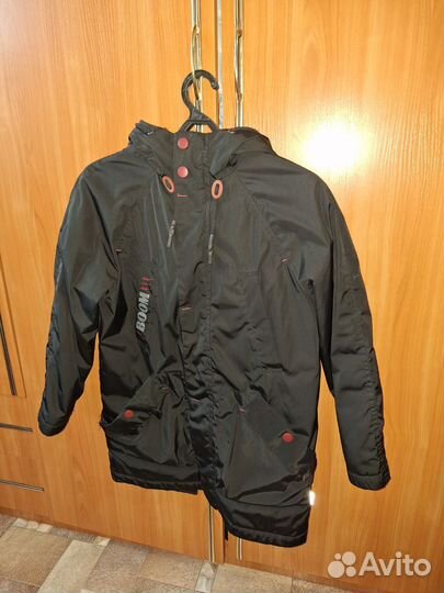 Куртка подростковая для мальчика удлиненная