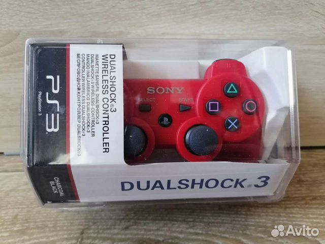 Джойстик на PS3 красный
