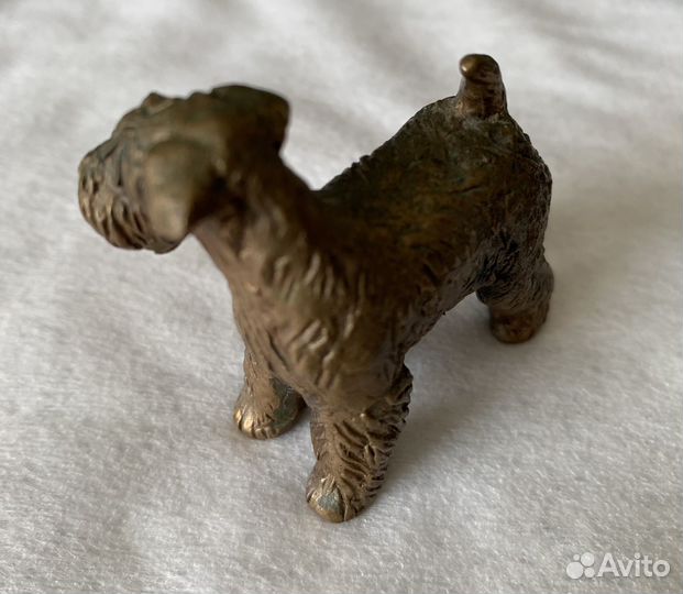 Собака статуэтка бронзовая