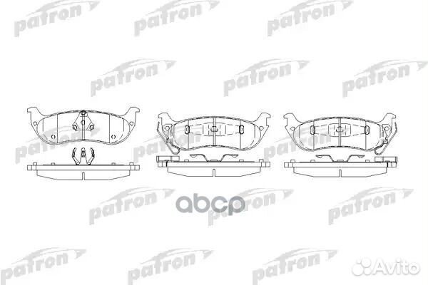 Колодки тормозные дисковые PBP7001 patron