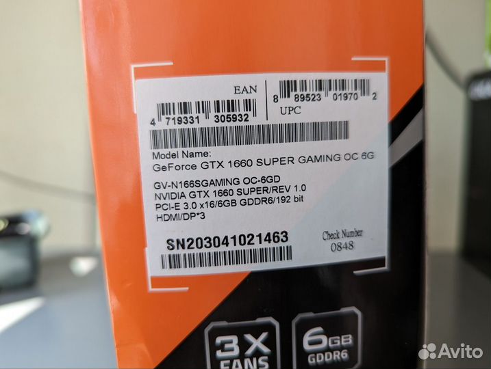 Geforce gtx 1660 super на гарантии