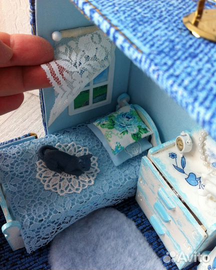 Кукольный домик с мебелью игровой