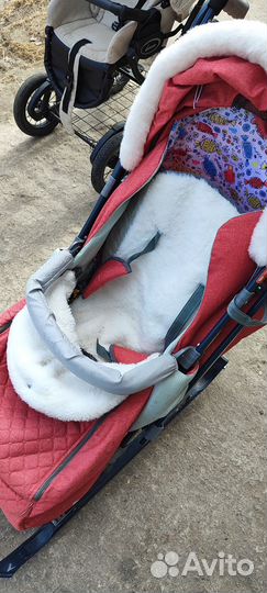 Детские санки коляска