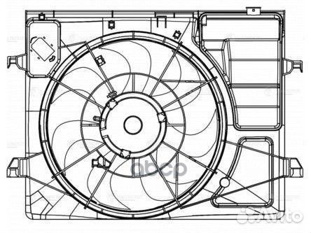 Э/вентилятор охл. с кожухом для а/м Kia Cerato