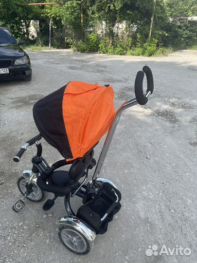 Детский велосипед с родительской ручкой