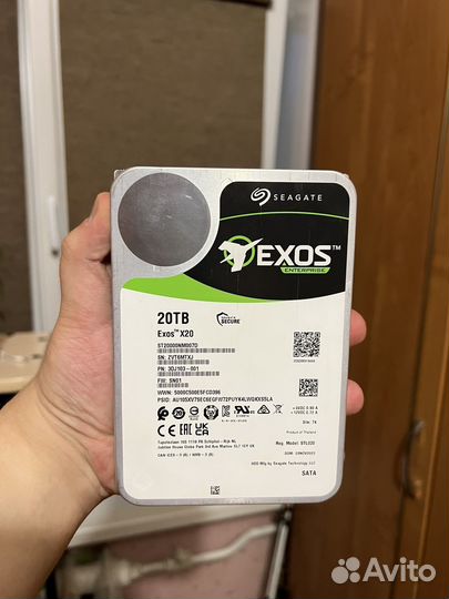 Жесткий диск SATA-3 20Tb Seagate Exos X20 донор