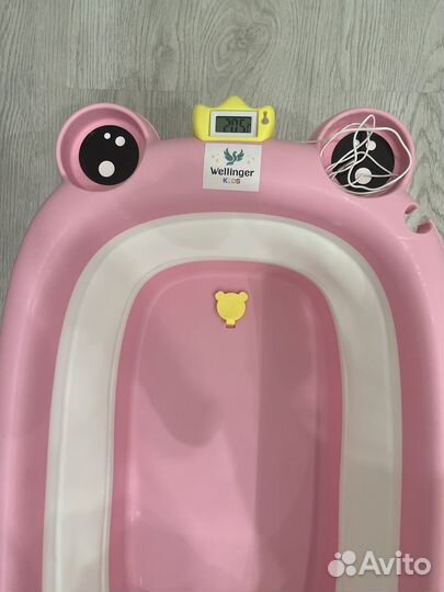 Ванночка для купания складная с термоментром