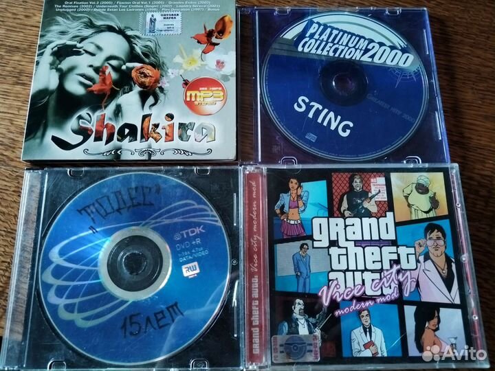 Cd компакт диски музыка и игра GTA