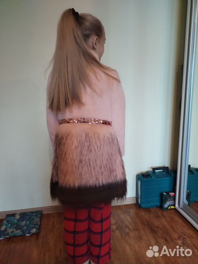 Куртка шубка из искуственная H&M и acoola розов