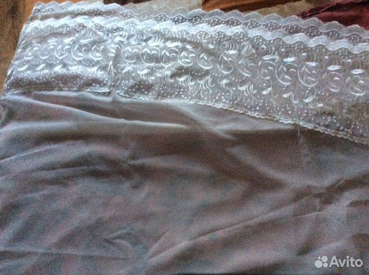 Штора с ламбрекеном для кухни