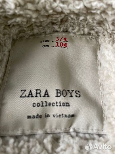 Пальто детское zara разм.104