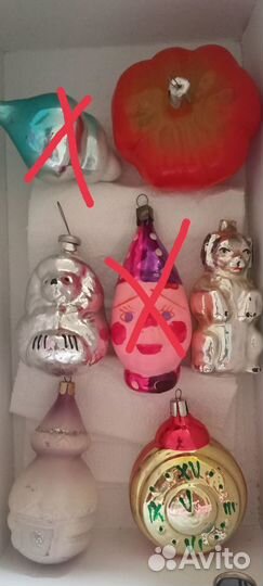 Елочные игрушки СССР советские