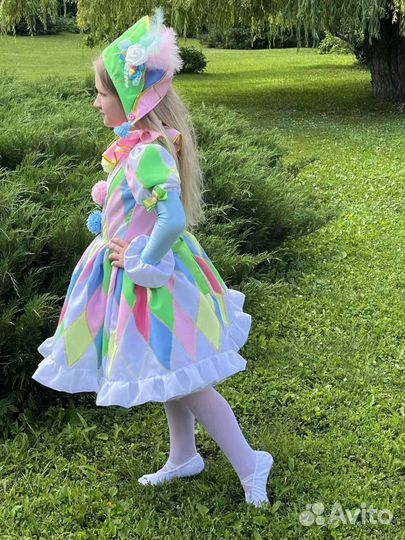 Костюм, Арлекин, на девочку 140-146