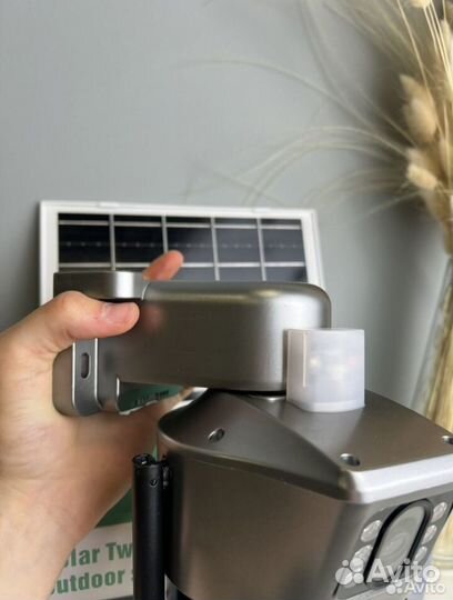 4G камера 8 MP на солнечной батарее два объектива