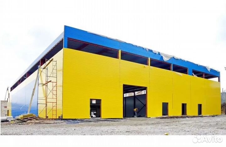 Быстровозводимые склады, ангары из сэндвич панелей