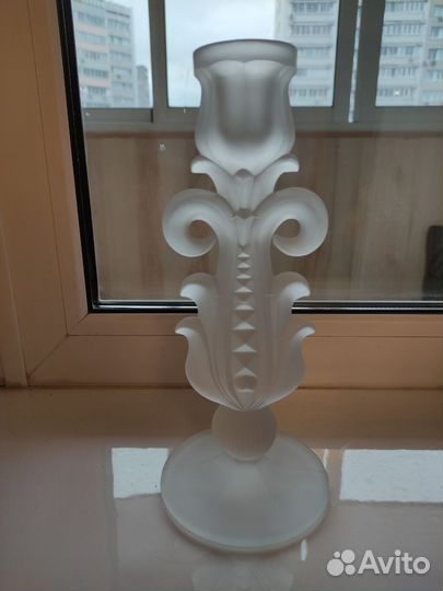 Подсвечник матовое стекло