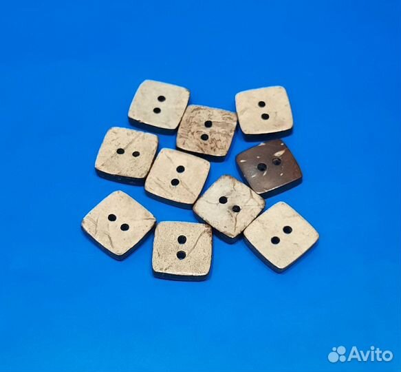 Пуговицы декоративные из кокоса