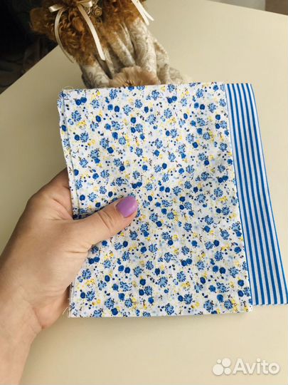 Голубой набор отрезов 50х50 см