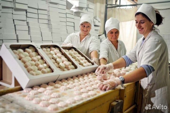 Работник на производство зефра