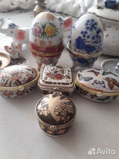 Яйца декоративные шкатулки