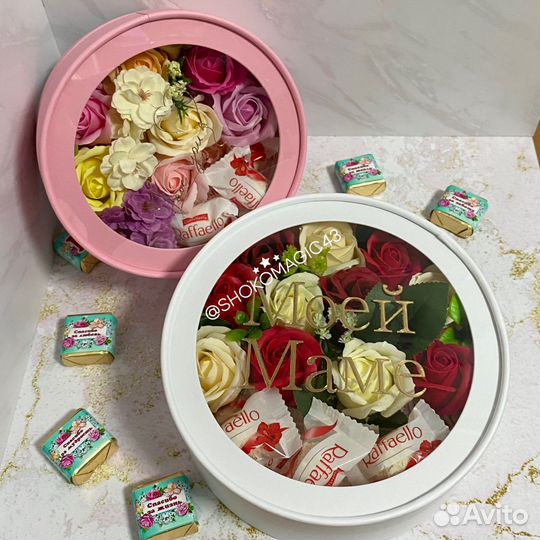 Букет из мыльных роз